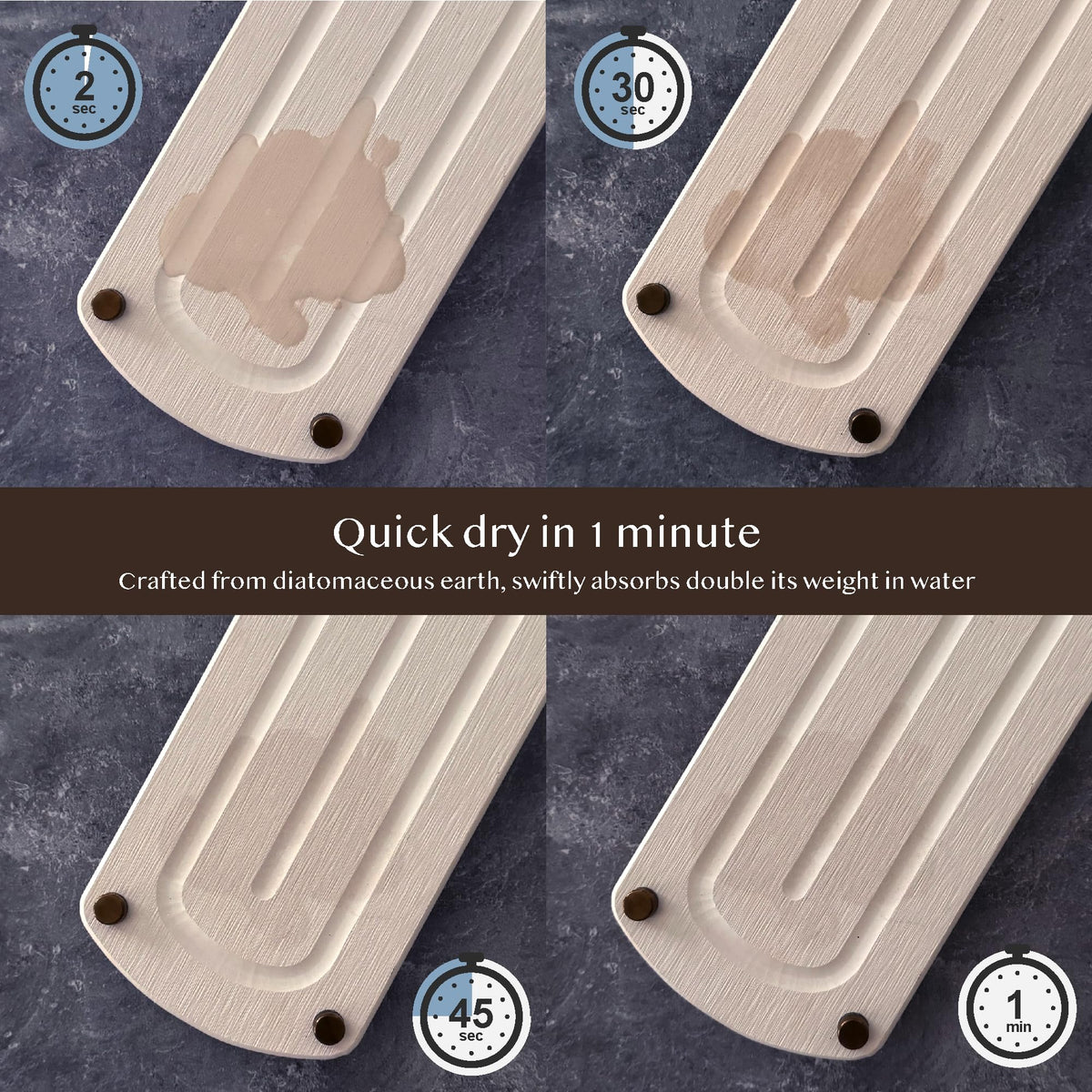 TWINKLE MOMENT soap dish and sponge holder helps organize counters with quick-dry surfaces.