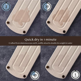 TWINKLE MOMENT soap dish and sponge holder helps organize counters with quick-dry surfaces.
