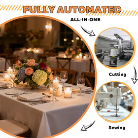 TWINRPET TWINPRET waterproof finish tablecloth protects surfaces during meals