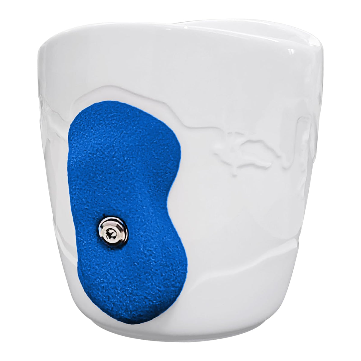 Two Stones rock mug features a screw-locked hold securely attached to the body.