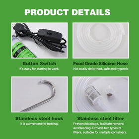 TWOHORSER leak-proof connections prevent drips during transfers.