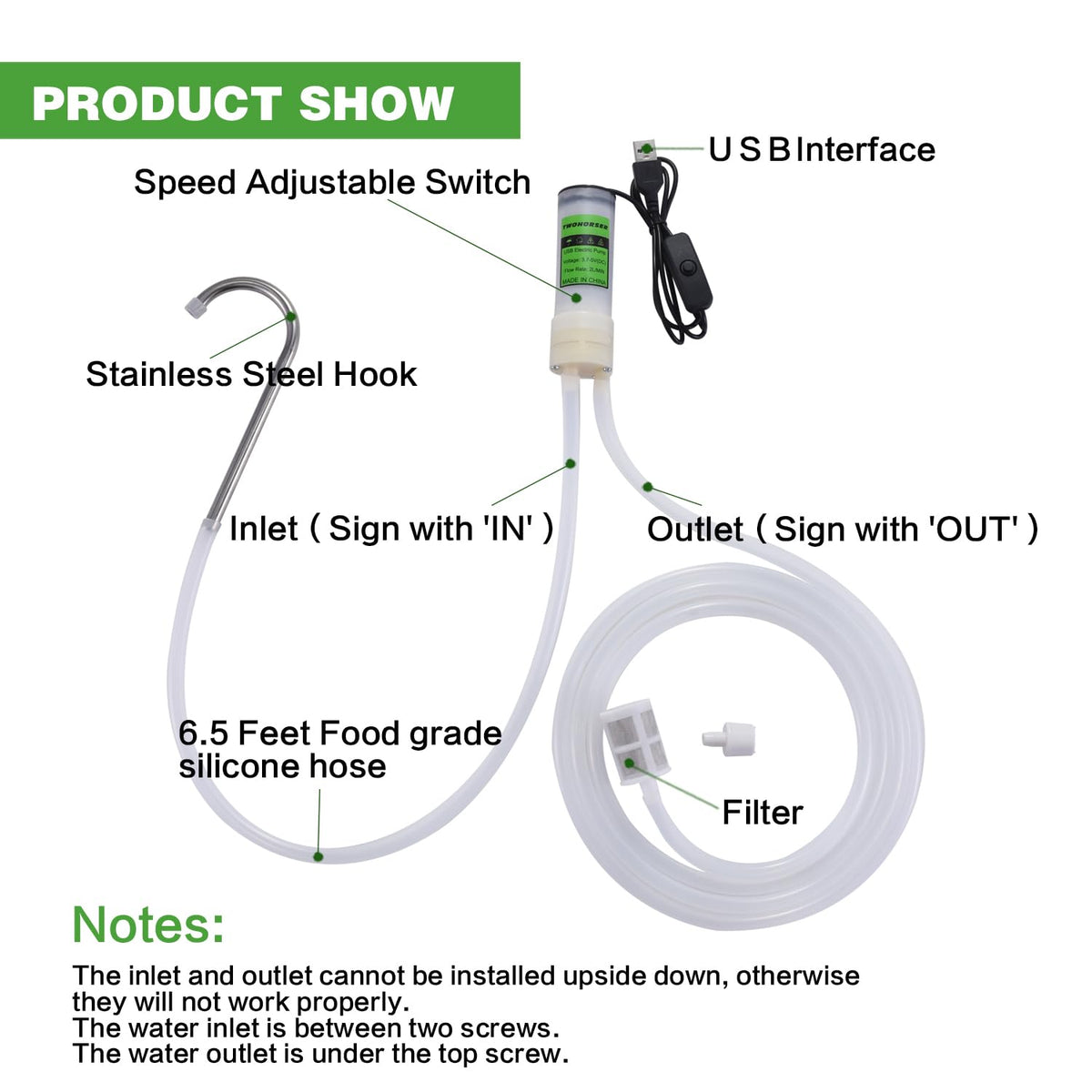 TWOHORSER quiet operation keeps noise to a minimum.