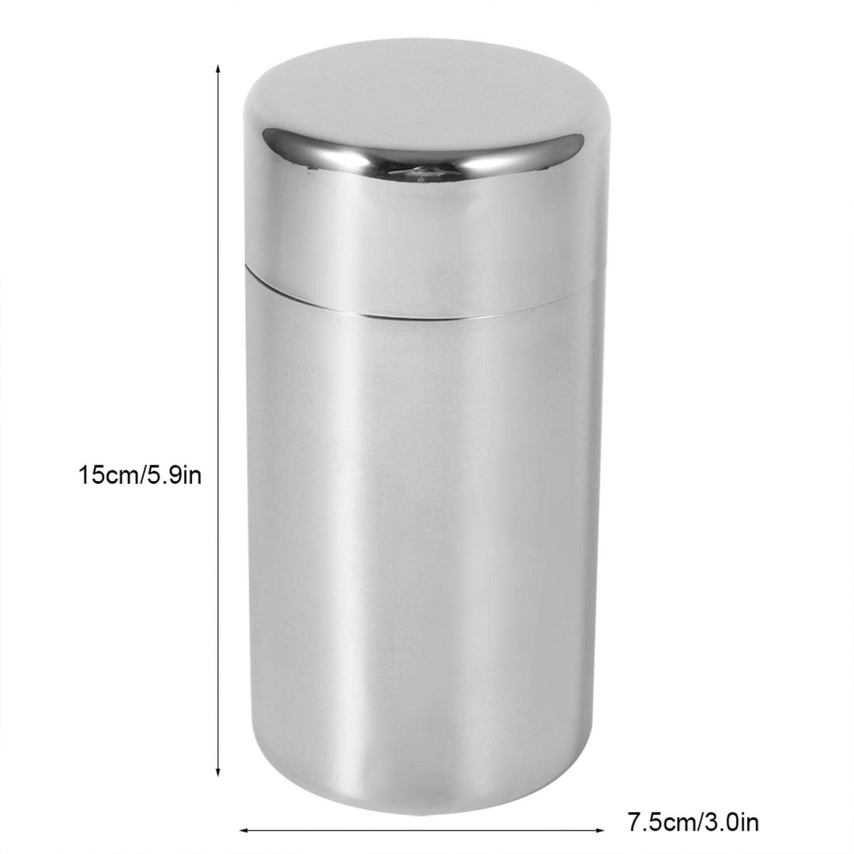 Tyenaza canister with double-seal lids for secure, odor-free storage.