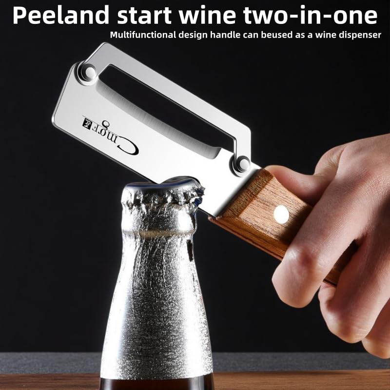 Tyheuca peeler with built-in bottle opener for added versatility