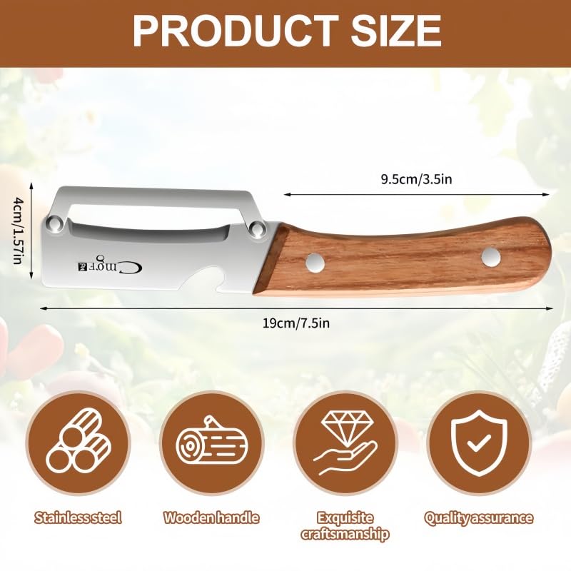 Tyheuca peeler wooden handle grip for comfortable use