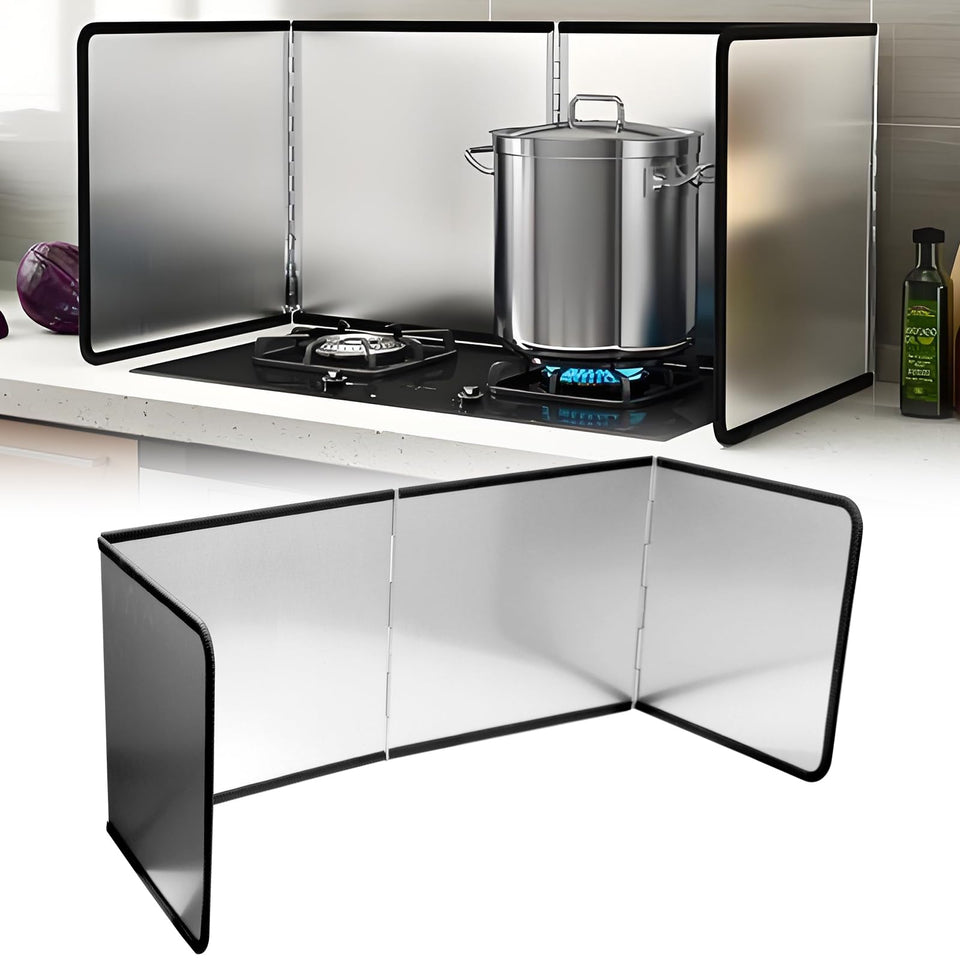 Tylulikaty 4-Sided Splatter Guard folded for compact storage.