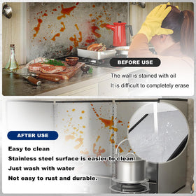 Tylulikaty edge-protected splatter guard with silicone corners.