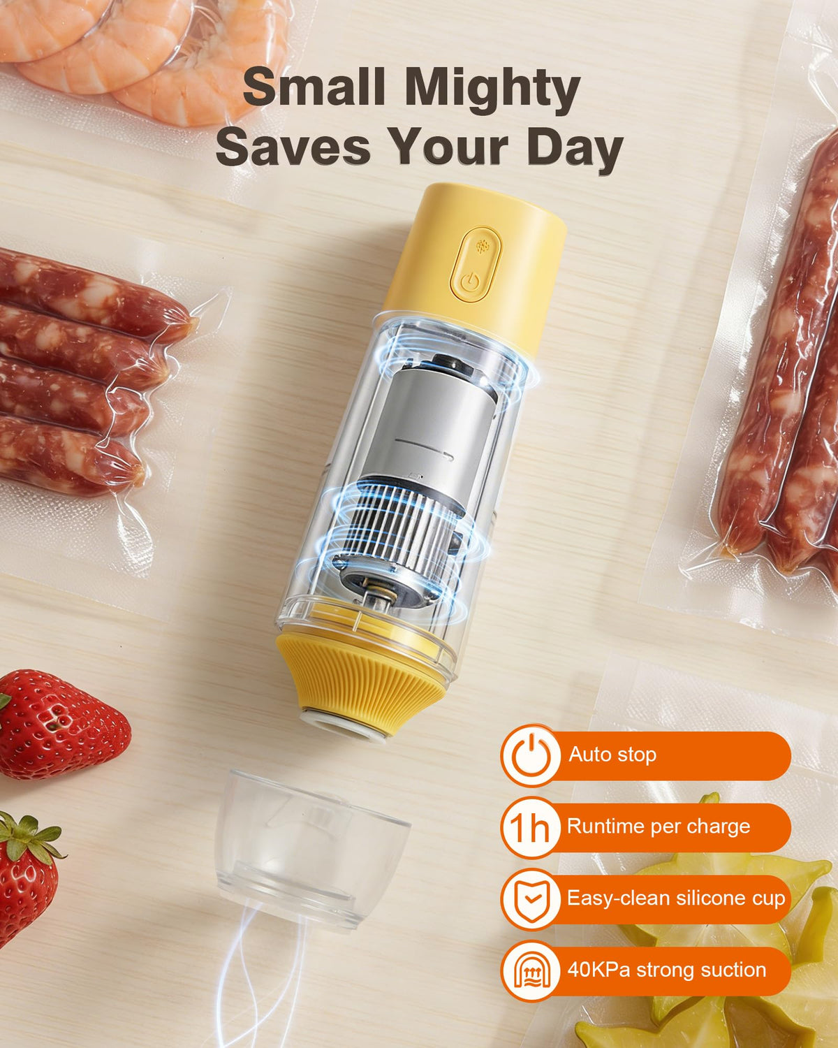 Tynjuov mustard device eight-second seal for fast meal prep