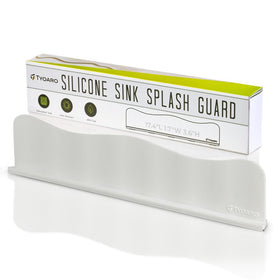 TYOARO silicone sink splash guard front view protects clothing from splashes