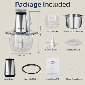 Tyooko dishwasher-safe parts enable easy cleanup after meal prep