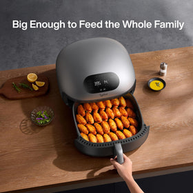 Typhur Dome 2 in-use wings and fries show faster cooking.