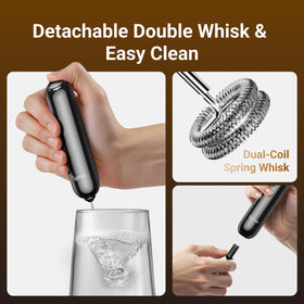Typhur InstaWhisk creates creamy latte foam in seconds.