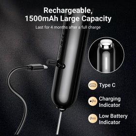 Battery indicator on InstaWhisk shows long cordless operation