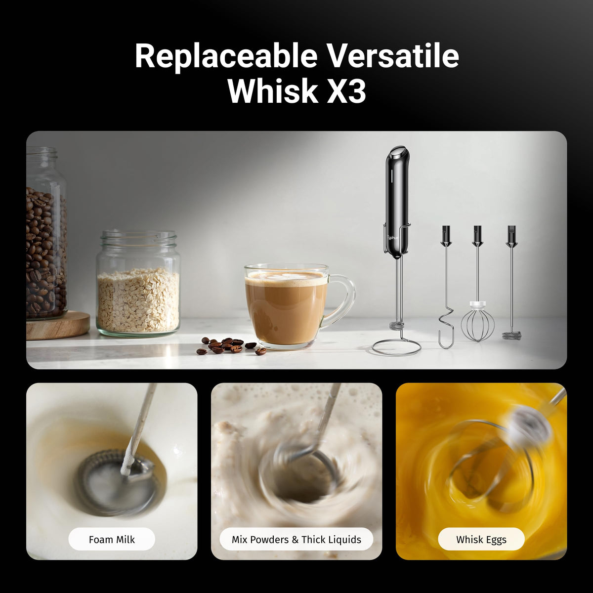 High-speed froth mode on InstaWhisk for quick cold foam