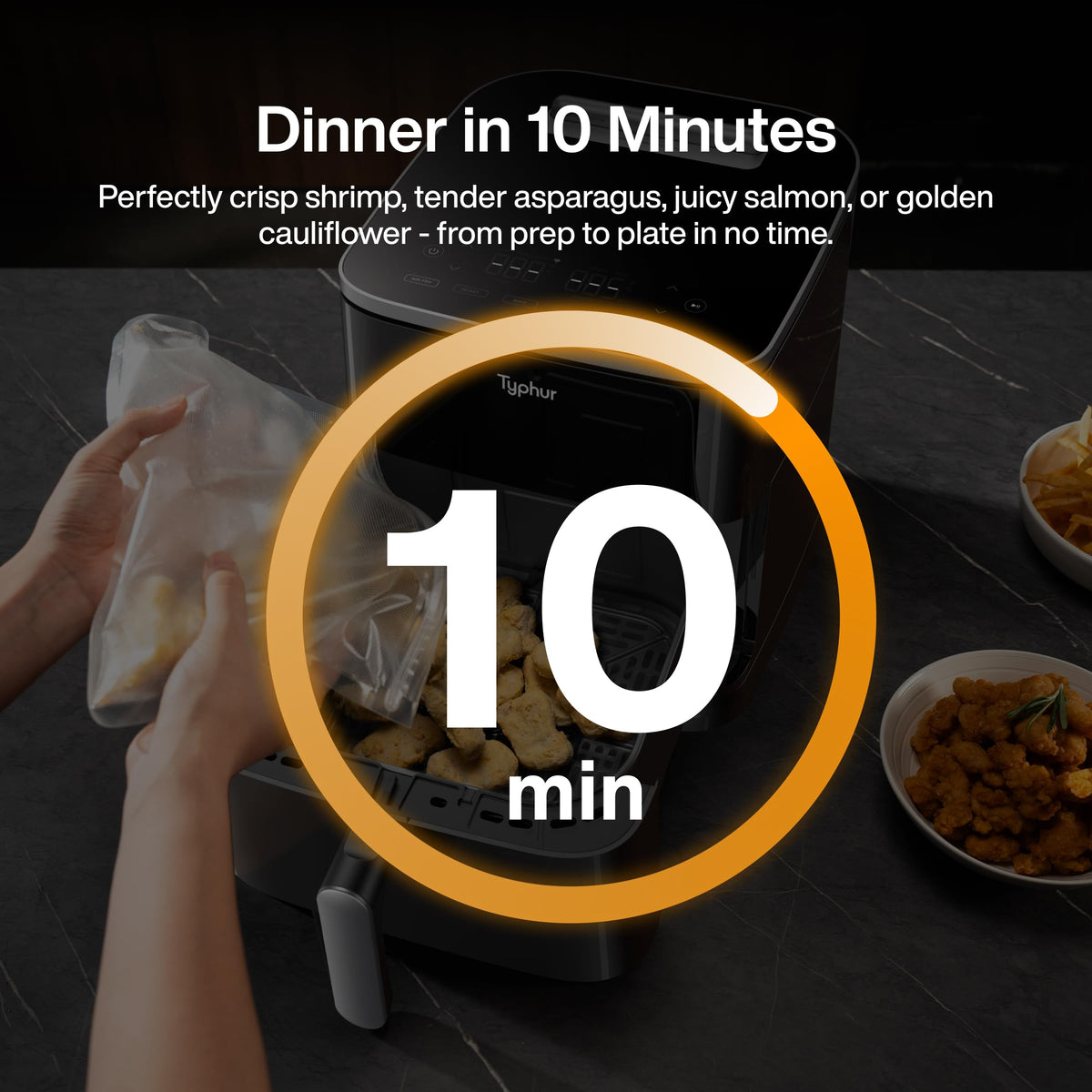 Typhur Sync 8QT dishwasher-safe probe and basket for easy cleanup