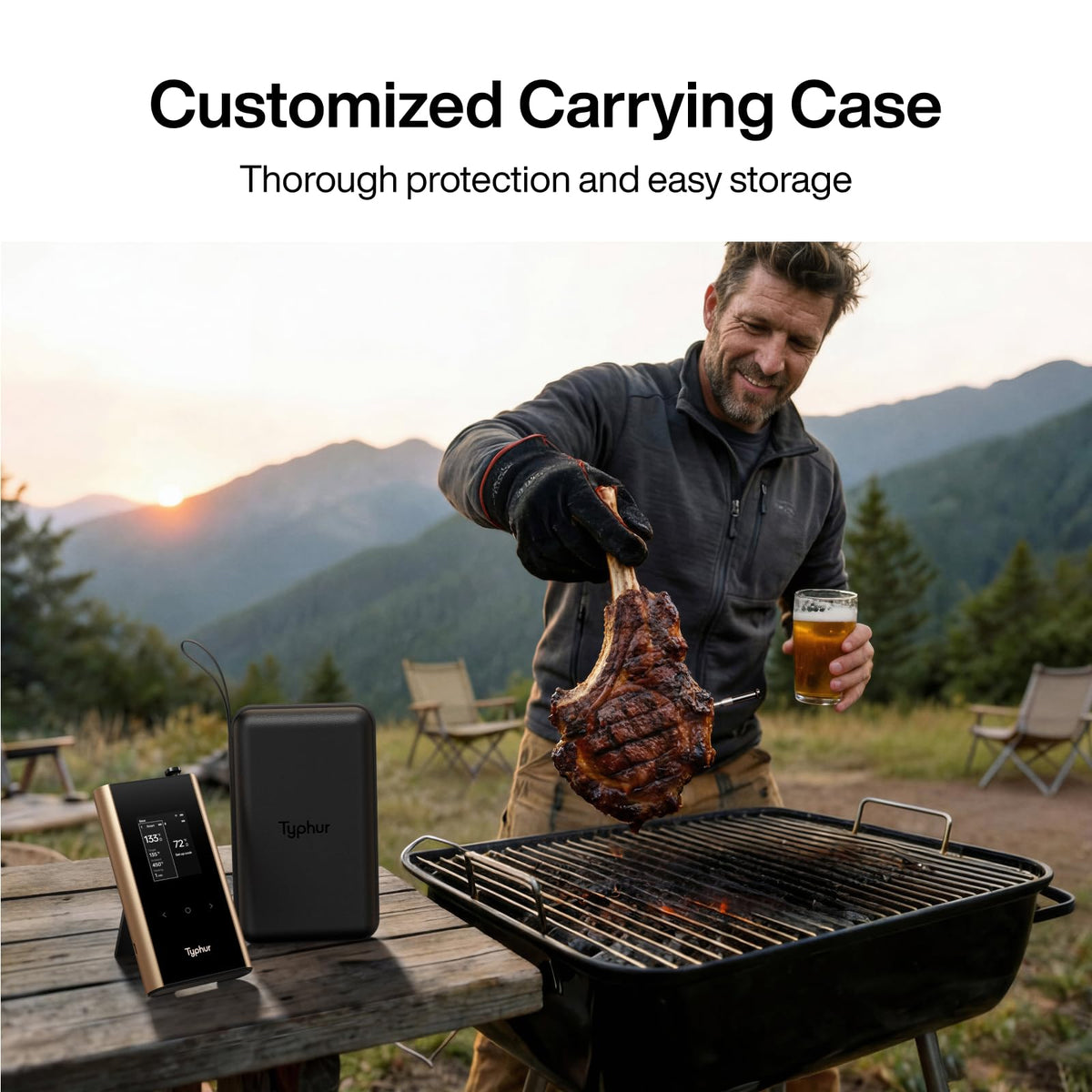 Carrying case for Typhur Sync Gold protects gear on the go.