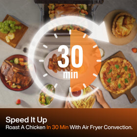 360 Turbo Convection fan in Typhur Sync Oven for even browning
