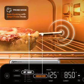 Typhur app control screen showing real time temperature and targets