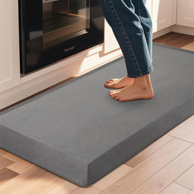 Tyrot anti-fatigue kitchen mat in grey adds comfort underfoot for meals
