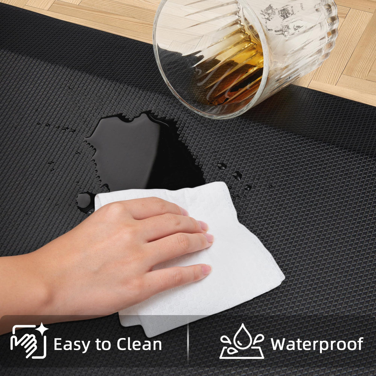Tyrot anti-slip bottom kitchen mat preventing slips in daily kitchen tasks
