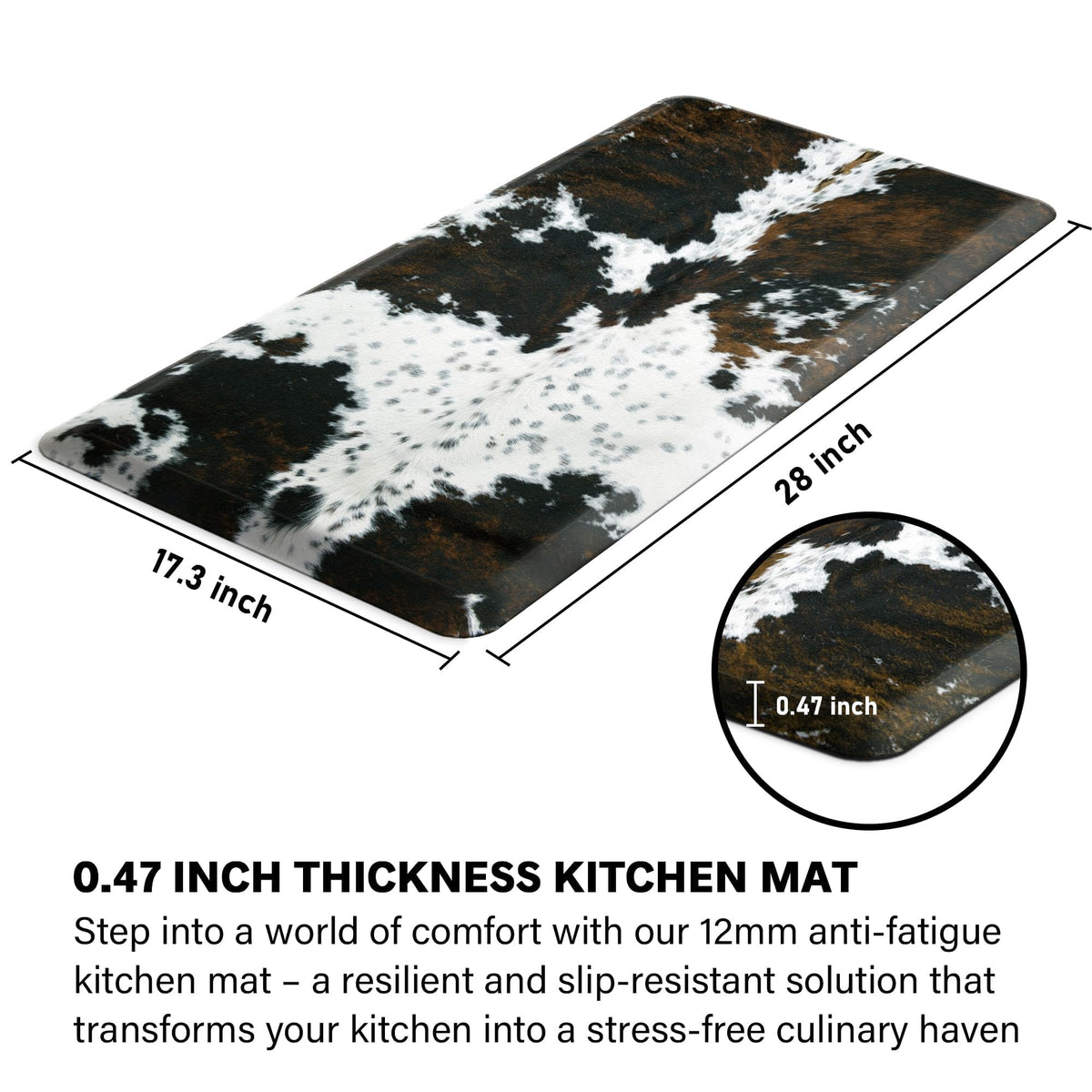 Tyrot mat with non-slip backing helps prevent slips in wet kitchens