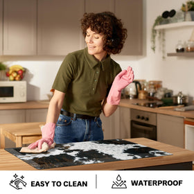 Tyrot western-pattern mat enhances style in kitchen and entry areas