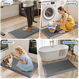 Tyrot durable ergonomic kitchen mat supports standing activities with resilience