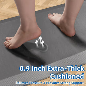 Tyrot non-slip padded foam mat stays steady on slippery floors