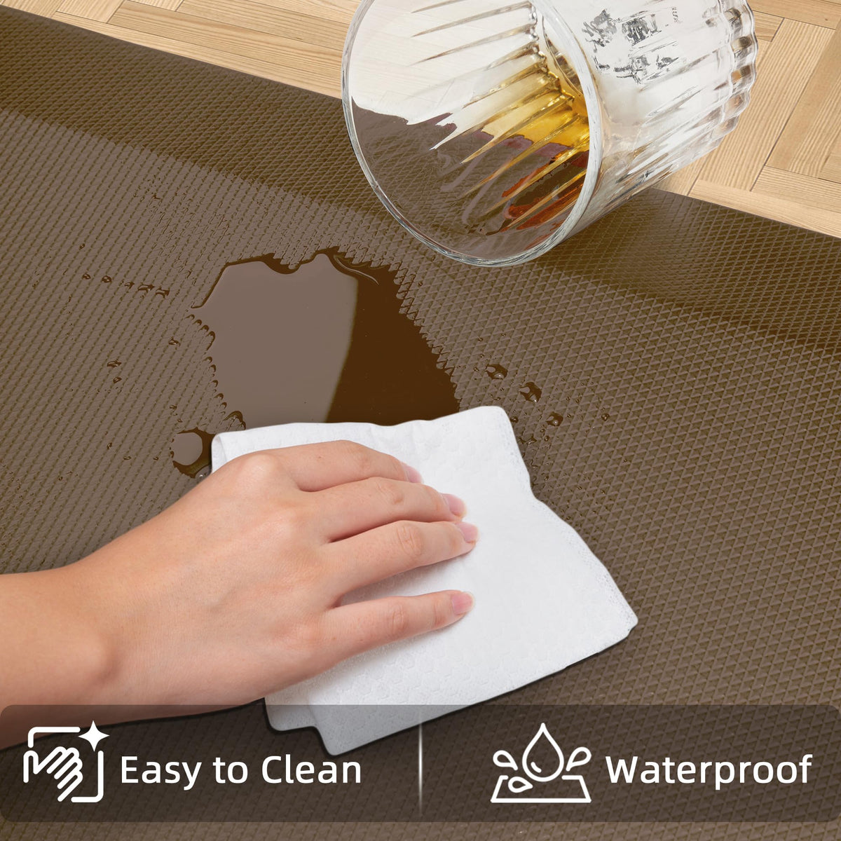 Tyrot waterproof surface protects floors from spills and splashes