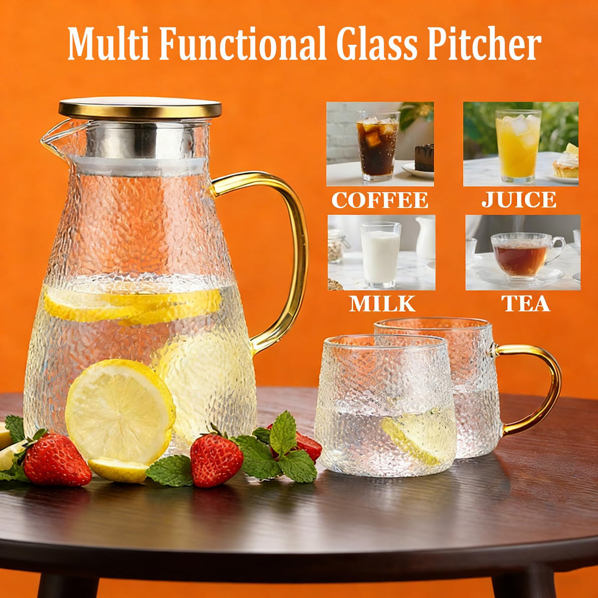 TYWSMY 2L pitcher large capacity serving 5 to 7 guests