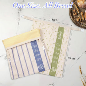 Tyzarglef bread bag with dual-buckle closure sealing freshness