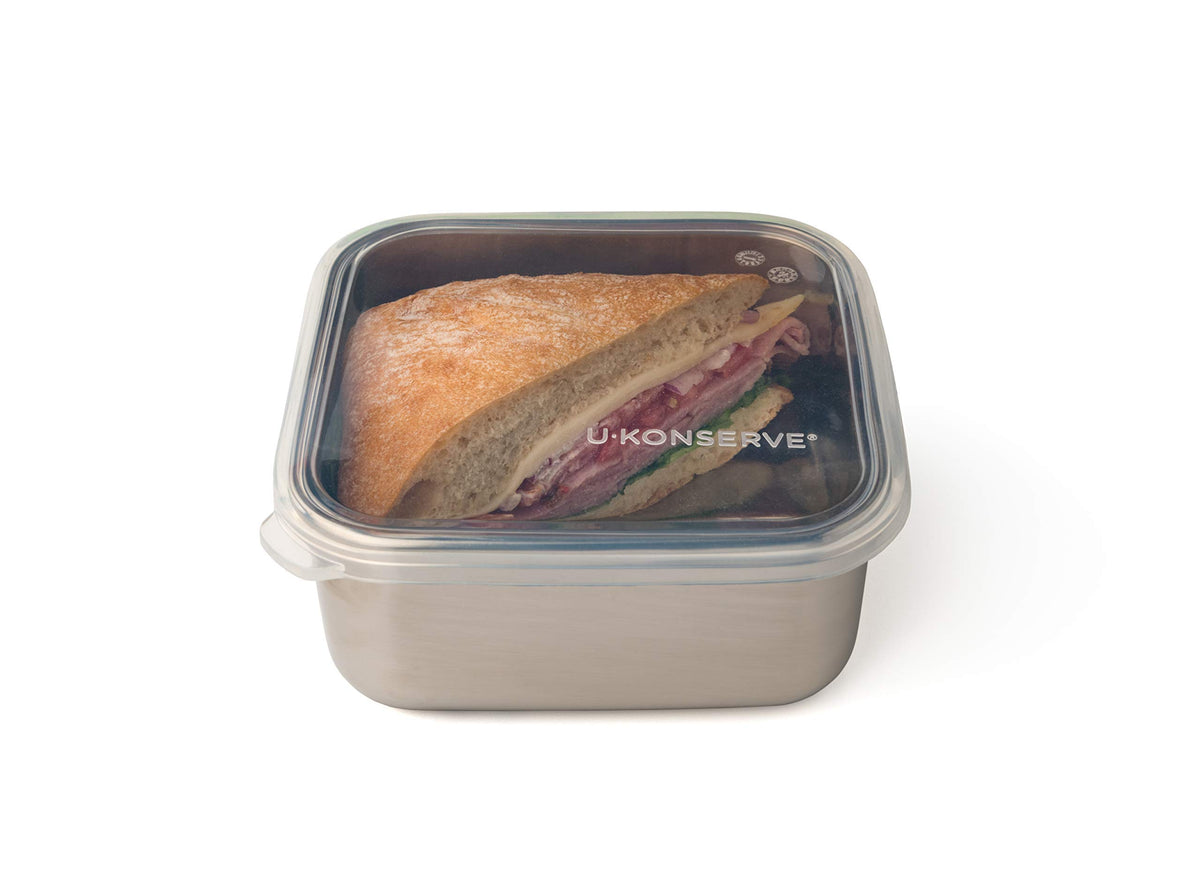 U Konserve bento box 30oz closed lid keeps meals fresh for on-the-go lunches