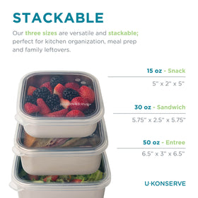 U Konserve bento box dishwasher-safe stainless steel for easy cleaning