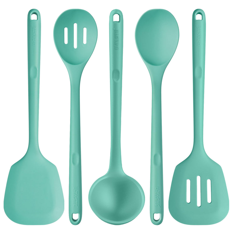 U-Taste 13.6-inch heat-resistant utensils, angled view for safe cooking