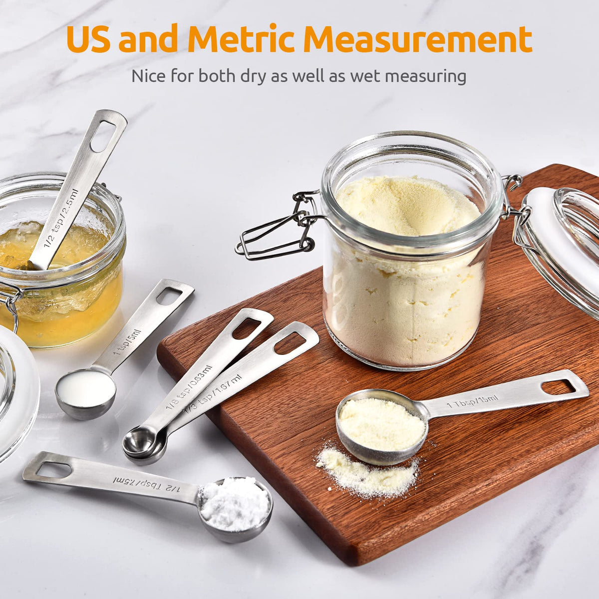 U-Taste 18/8 stainless set image shows rust-free kitchen staple