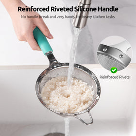 U-Taste 30-mesh screen prevents deformation during quick sifting.
