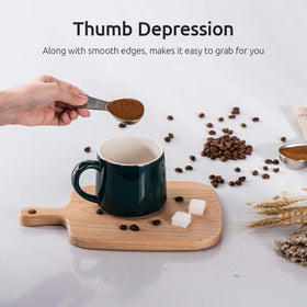 U-Taste scoop features a sleek finish and comfortable grip.