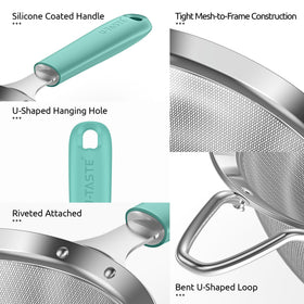 U-Taste deep 2.55-inch depth holds more content with less spill.