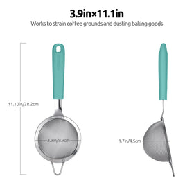 U-Taste fine mesh over-cup setup for tea filtration.