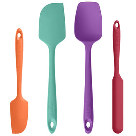 U-Taste heat resistant spatula set in vibrant colors for high-heat cooking