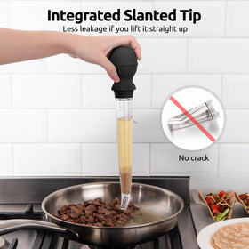 U-Taste integrated construction prevents leaks and cracks.