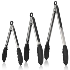 U-Taste 7-inch kitchen tongs close-up handle for comfortable grip during cooking.