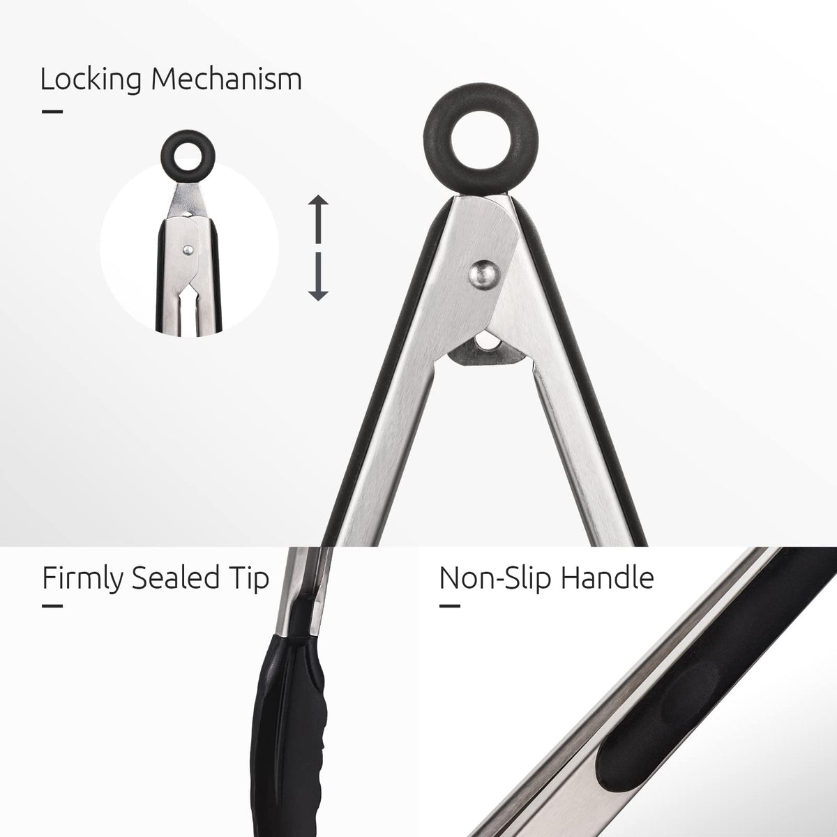U-Taste tongs are dishwasher-safe for quick, hassle-free cleaning.