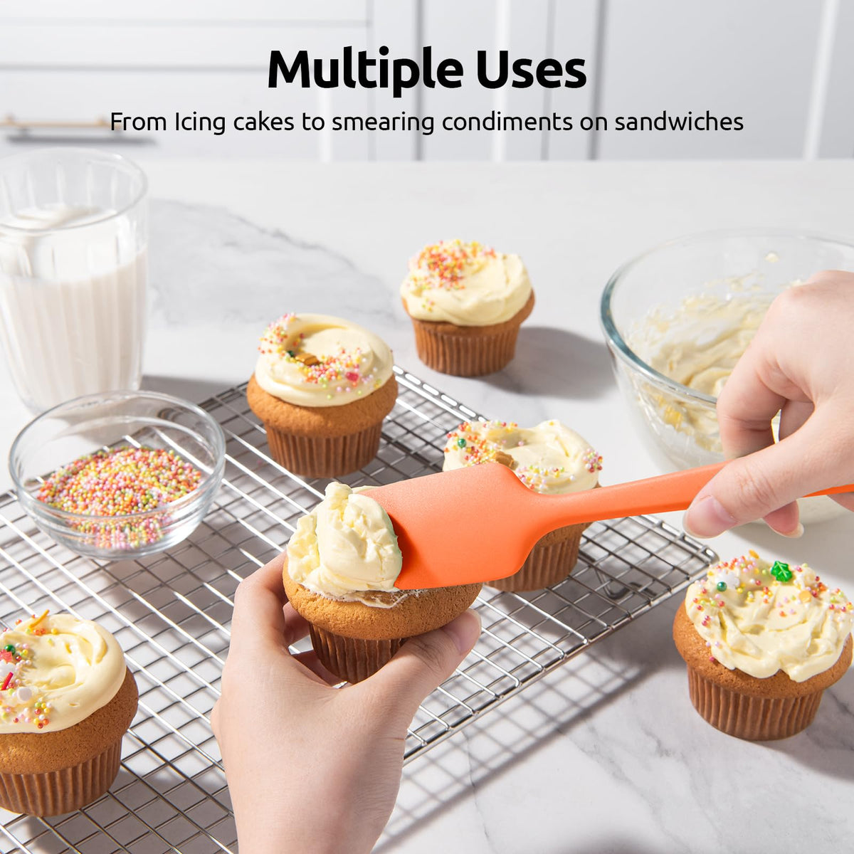 U-Taste versatile utensils for nonstick cookware and bowls