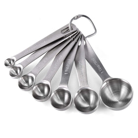 U-Taste measuring spoons with etched 1/8 tsp marking for precise seasoning