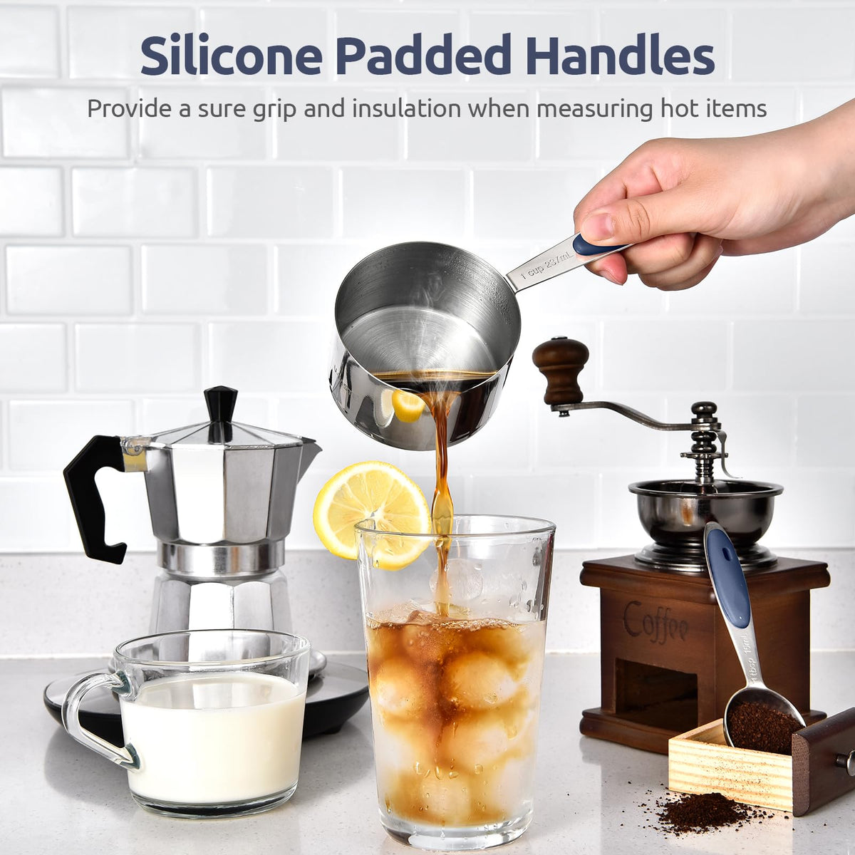 Premium midnight blue packaging highlights U-Taste kitchenware quality.