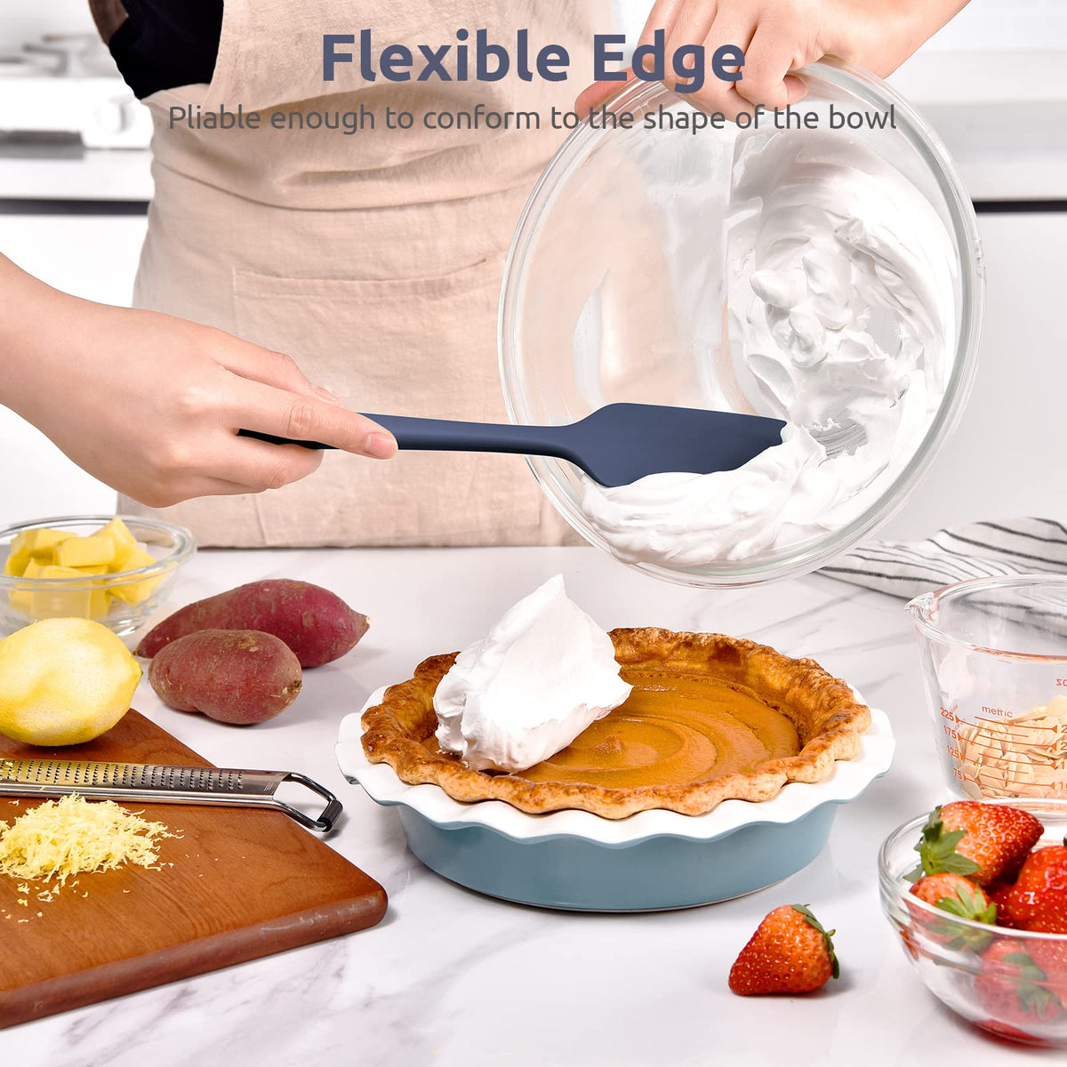 U-Taste rubberized handle provides a secure non-slip grip during use