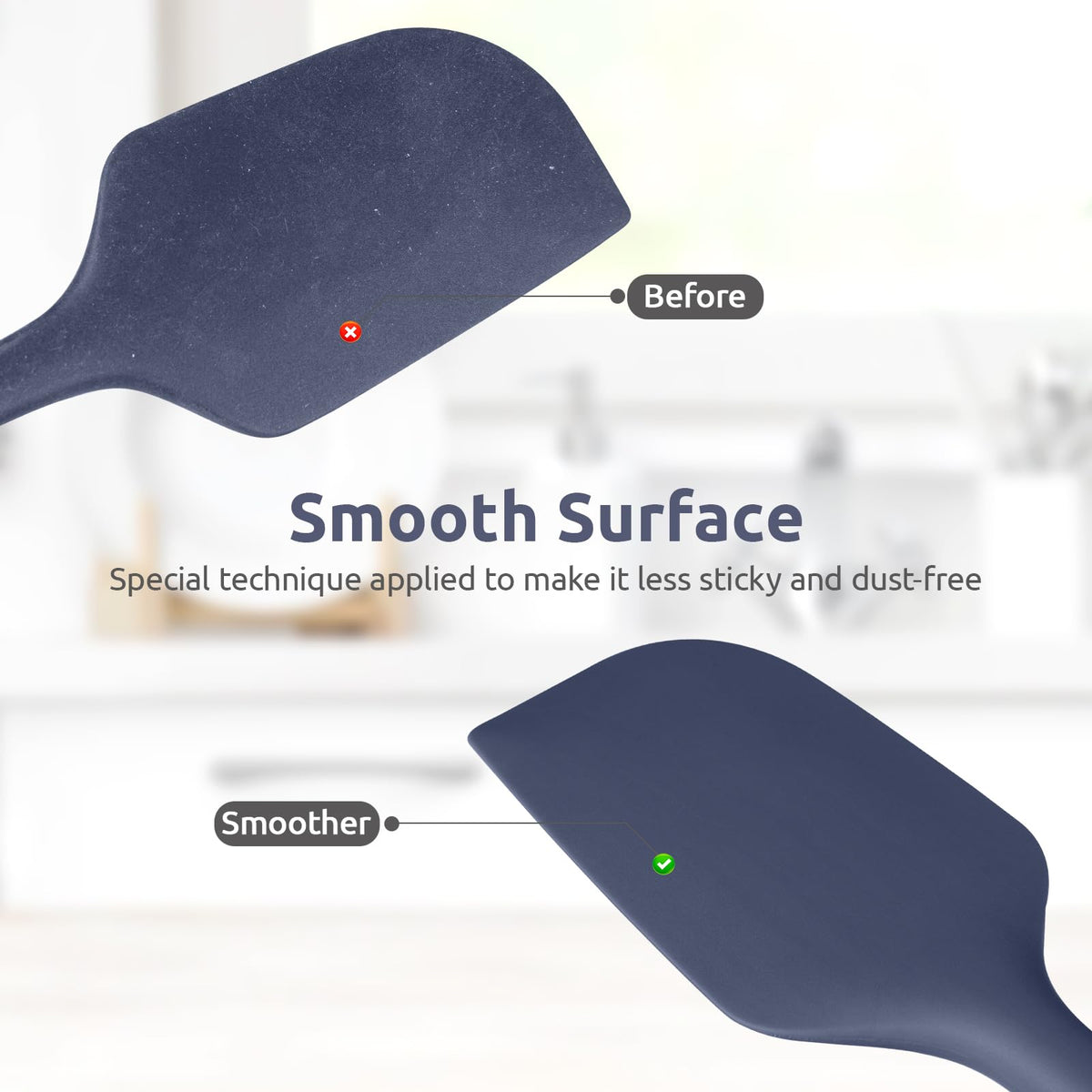 U-Taste seamless surface resists grime for quick cleaning