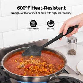 U-Taste silicone spatula set large spatula flips and turns without scratching