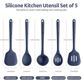 U-Taste silicone spoon for stirring and serving with heat resistance.